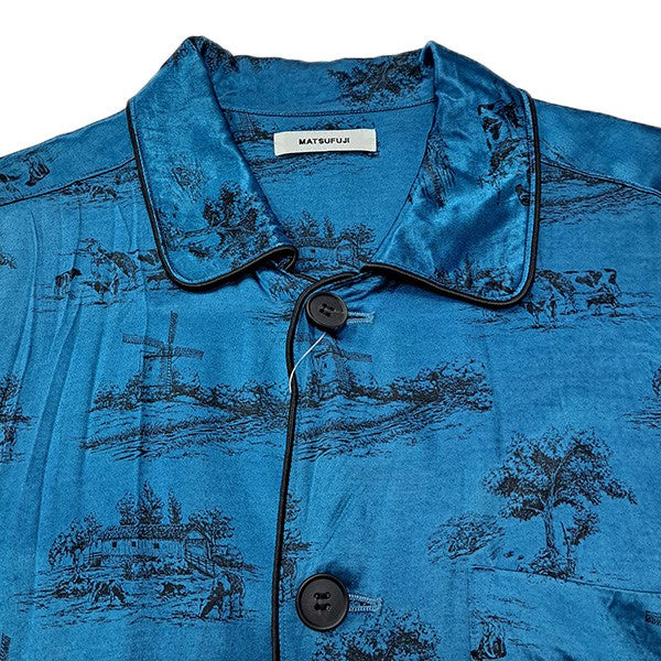 DAYDREAM Printed Short-Sleeve Shirt半袖パイピングシャツM211-0301