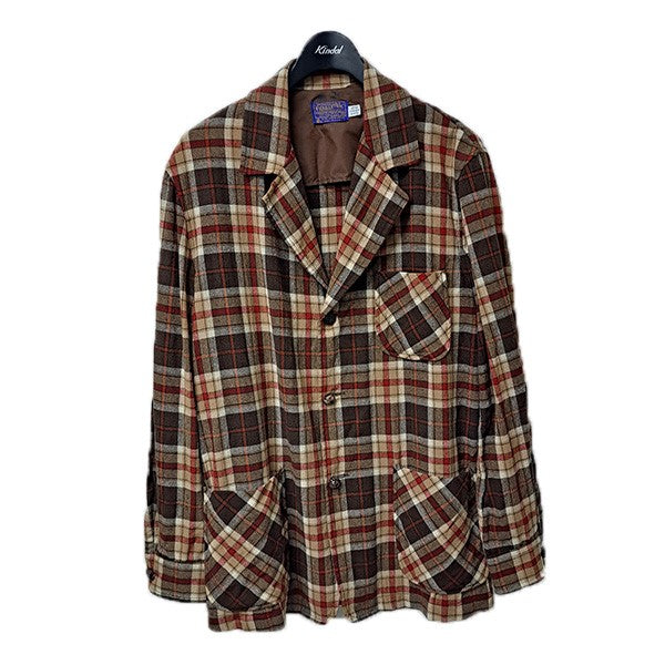 PENDLETON(ペンドルトン) 70sウールチェックパッチポケットジャケット