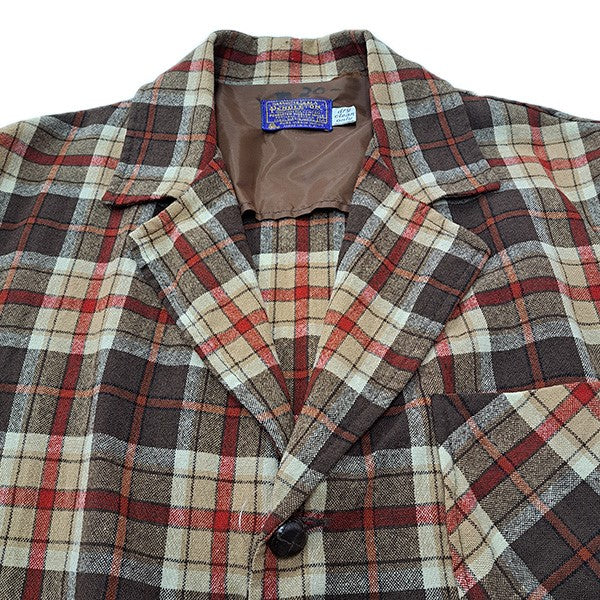 PENDLETON(ペンドルトン) 70sウールチェックパッチポケットジャケット