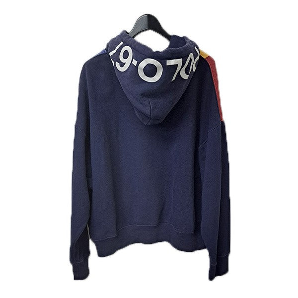 POLO RALPH LAUREN アシンメトリーパッチワークスウェットプルオーバーパーカー 古着・中古-2枚目のアイテム画像