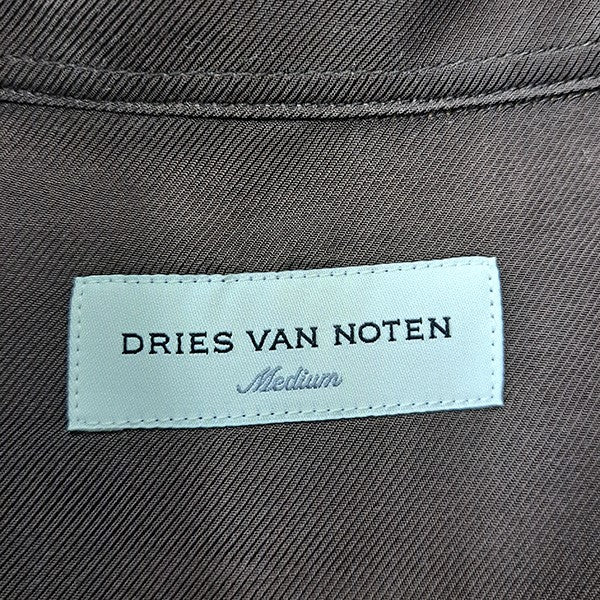 DRIES VAN NOTEN CALENDO 9292 M．W．SHIRT YELフラップポケットチェックネルシャツ 古着・中古-5枚目のアイテム画像