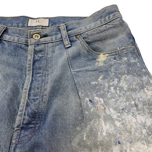 HERILL 15oz Denim Tuck Splash 4PKペイントクラッシュ加工タックデニムパンツ21-030-HL-8120-3 古着・中古-3枚目のアイテム画像
