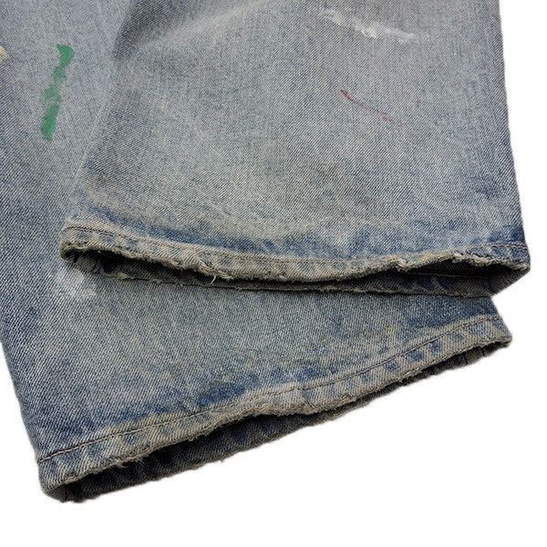 HERILL 15oz Denim Tuck Splash 4PKペイントクラッシュ加工タックデニムパンツ21-030-HL-8120-3 古着・中古-6枚目のアイテム画像