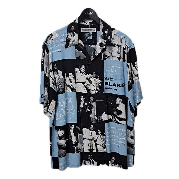 WACKO MARIA 24SSBLUE NOTE HAWAIIAN SHIRT S／Sブルーノートハワイアンシャツ JAZZ柄アロハシャツ 古着・中古-1枚目のアイテム画像