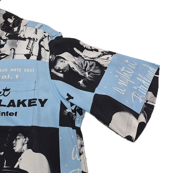 WACKO MARIA 24SSBLUE NOTE HAWAIIAN SHIRT S／Sブルーノートハワイアンシャツ JAZZ柄アロハシャツ 古着・中古-4枚目のアイテム画像