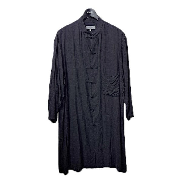 Yohji Yamamoto pour homme Shaka Button Blouseシャカボタンブラウス 7分袖ロング丈シャツHS-B10-200 古着・中古-1枚目のアイテム画像