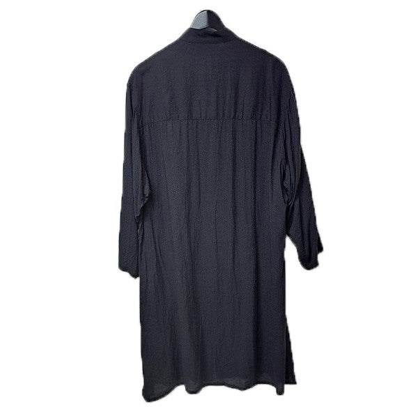 Yohji Yamamoto pour homme Shaka Button Blouseシャカボタンブラウス 7分袖ロング丈シャツHS-B10-200 古着・中古-2枚目のアイテム画像