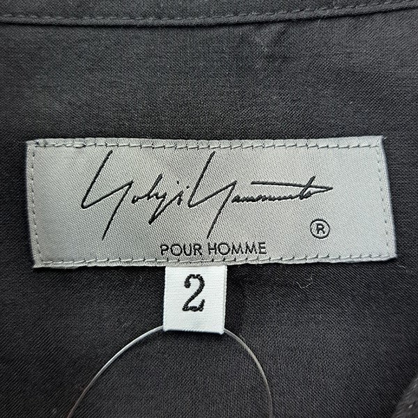 Yohji Yamamoto pour homme Shaka Button Blouseシャカボタンブラウス 7分袖ロング丈シャツHS-B10-200 古着・中古-5枚目のアイテム画像