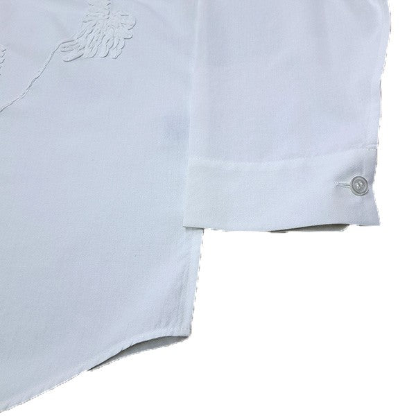 HOMME PLISSE ISSEY MIYAKE 26SSEMBROIDERY PRESS SHIRTエンブロイダリープレスシャツ バンドカラーシャツHP61FJ311 古着・中古-5枚目のアイテム画像