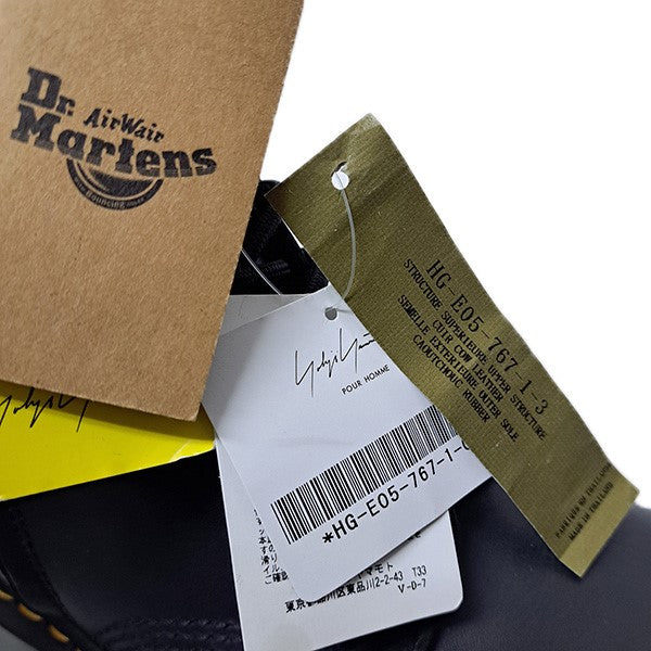 Dr．Martens×YOHJI YAMAMOTO 1490 HIDDEN ZIP YY10ホールブーツ サイドZIPレースアップブーツ 古着・中古-10枚目のアイテム画像