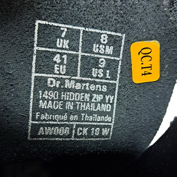 Dr．Martens×YOHJI YAMAMOTO 1490 HIDDEN ZIP YY10ホールブーツ サイドZIPレースアップブーツ 古着・中古-9枚目のアイテム画像