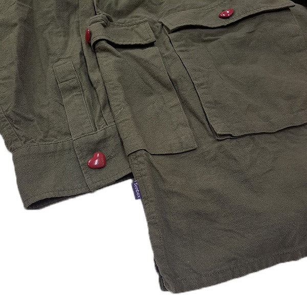 TENBOX ハートボタン　Drug dealer shirt Flannel TENBOX(テンボックス) DRUG DEALER SHIRTハートボタンドラッグ