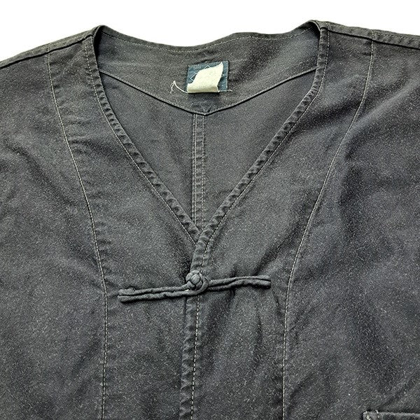 POST O’ALLS Chinois DV light moleskinフレンチチャイナジャケット ノーカラージャケット3109-LM2 古着・中古-3枚目のアイテム画像