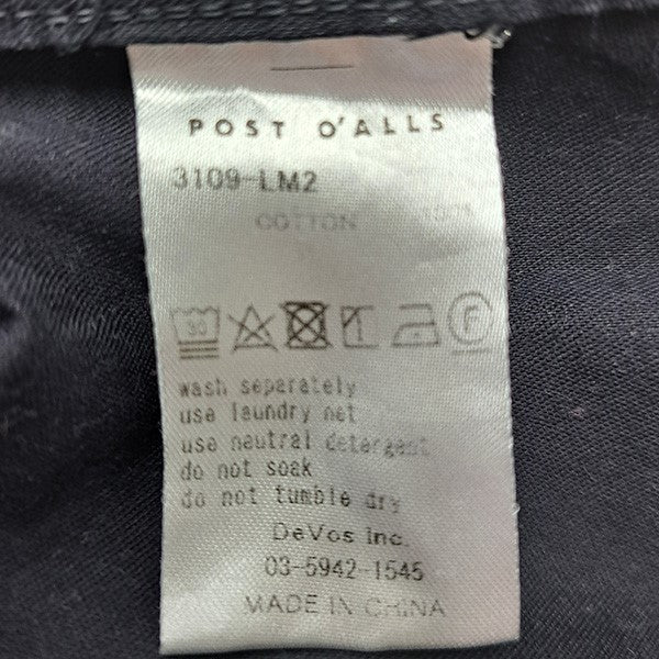 POST O’ALLS Chinois DV light moleskinフレンチチャイナジャケット ノーカラージャケット3109-LM2 古着・中古-6枚目のアイテム画像