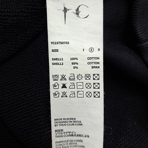 THUG CLUB ARMOR HOODIEアーマーフーディー スウェットプルオーバーパーカーTC23TS0702 古着・中古-6枚目のアイテム画像