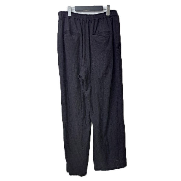 BLUE BLUE リネンミックステゾメブラックドローストレートパンツ1015934 古着・中古-2枚目のアイテム画像