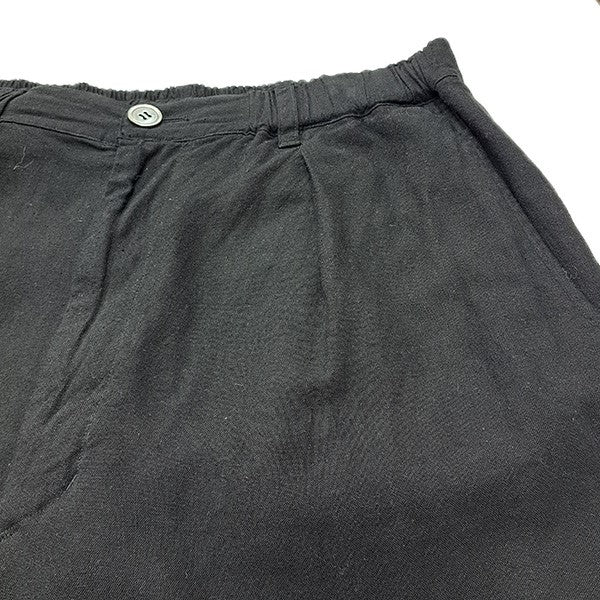 BLUE BLUE リネンミックステゾメブラックドローストレートパンツ1015934 古着・中古-3枚目のアイテム画像