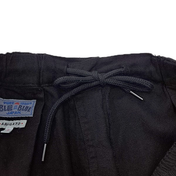 BLUE BLUE リネンミックステゾメブラックドローストレートパンツ1015934 古着・中古-5枚目のアイテム画像