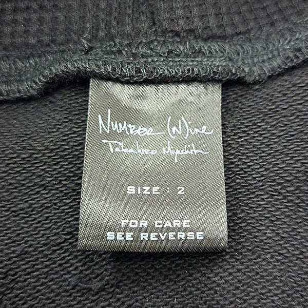 NUMBER (N)INE 06SSGUNS期ダメージ加工 FUCK YOU パーカー 総柄ZIPUPスウェットパーカー 古着・中古-7枚目のアイテム画像