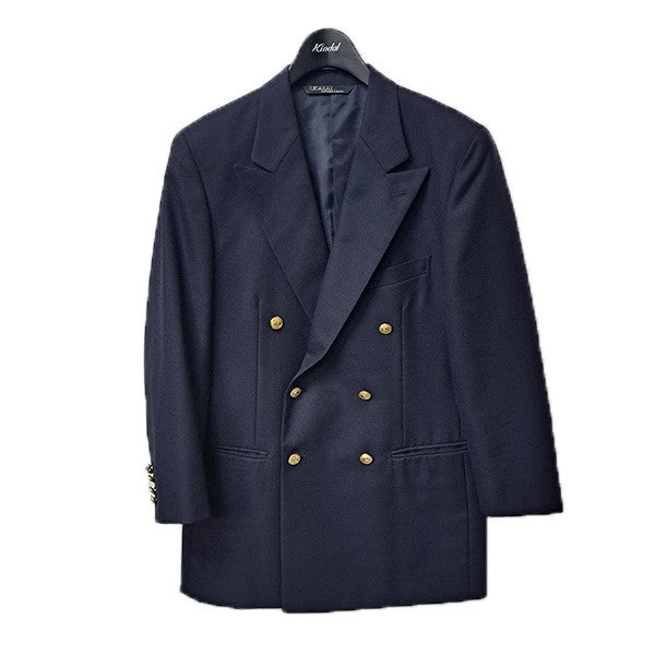 POLO RALPH LAUREN 80s三角タグ 金ボタンダブルジャケット 古着・中古-1枚目のアイテム画像