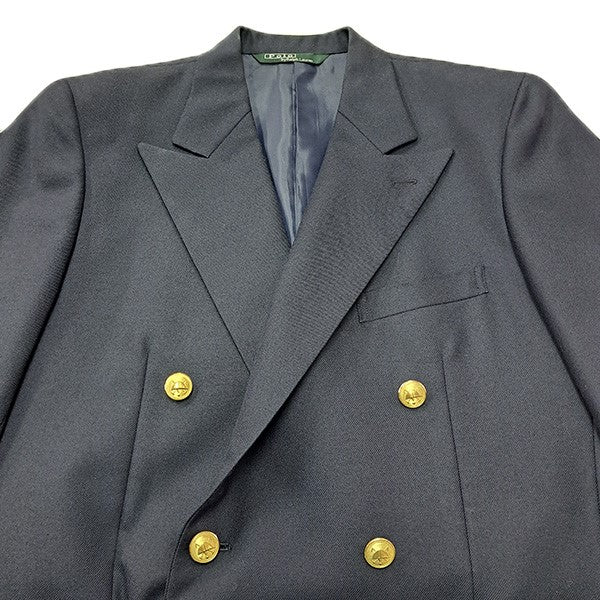 POLO RALPH LAUREN 80s三角タグ 金ボタンダブルジャケット 古着・中古-3枚目のアイテム画像