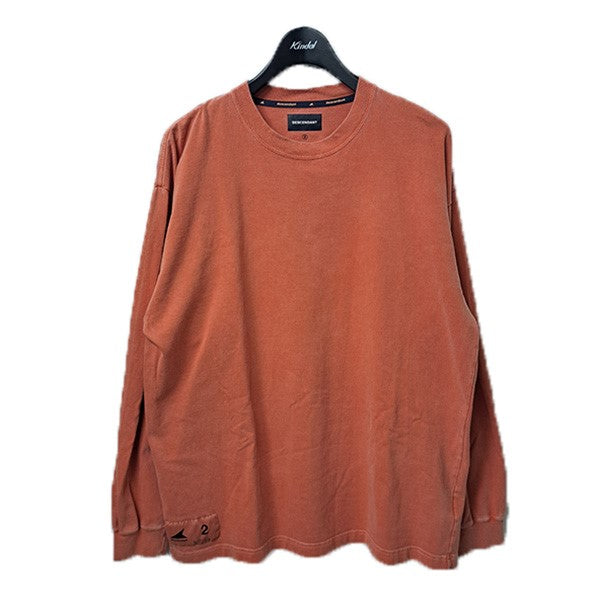 DESCENDANT 25SSOTL ORGANIC COTTON LS PIGMENT DYEバックプリントピグメントダイTシャツ 古着・中古-1枚目のアイテム画像