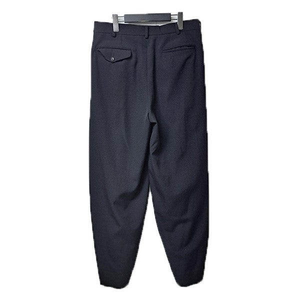 COMME des GARCONS HOMME PLUS 25AWウールギャバボックスプリーツパンツ ワイドテーパードタックスラックスPP-P049 古着・中古-2枚目のアイテム画像