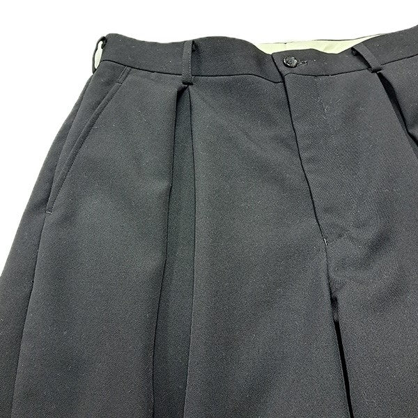 COMME des GARCONS HOMME PLUS 25AWウールギャバボックスプリーツパンツ ワイドテーパードタックスラックスPP-P049 古着・中古-3枚目のアイテム画像