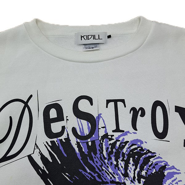 KIDILL 24AWDESTROY PUNK SKULL SWEATデストロイパンクスカルスウェットKL876 古着・中古-3枚目のアイテム画像