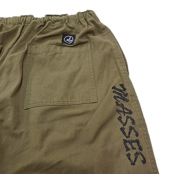 MASSES EASY PANTS BONEロゴ刺繍イージーパンツ 古着・中古-4枚目のアイテム画像