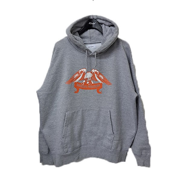 MASSES(マシス) 24AWSWEAT HOODED FREEDOM WASHプルオーバースウェット