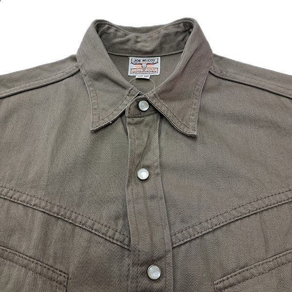 Joe McCOY チノツイルウエスタンシャツ105 古着・中古-3枚目のアイテム画像