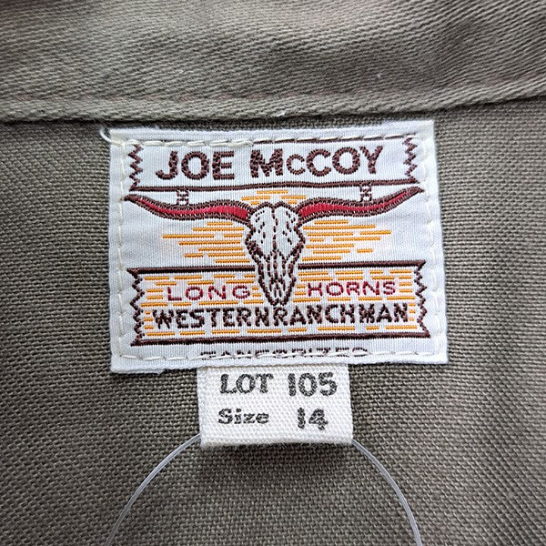 Joe McCOY チノツイルウエスタンシャツ105 古着・中古-5枚目のアイテム画像