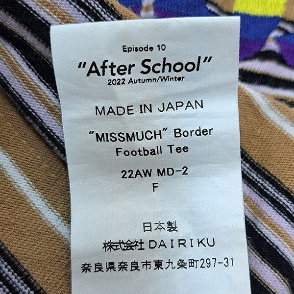 DAIRIKU(ダイリク) MISSMUCH Border Football Teeマルチボーダー
