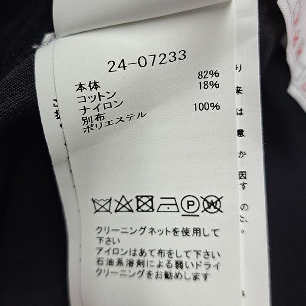 24SSKnit Pulloverサテン切替リブニットタートルネックセーター24-07233
