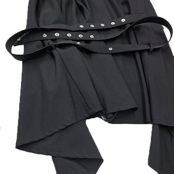 ダブルジャケットドッキングノースリーブワンピース23-06754