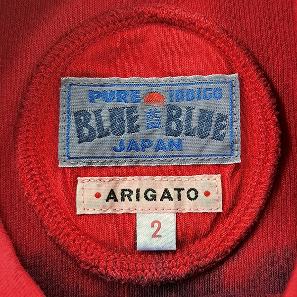 BLUE BLUE エイトロックスムースインディゴムラゾメロングリスリーブTシャツ 古着・中古-5枚目のアイテム画像