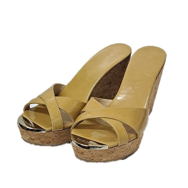 JIMMY CHOO ウェッジソールサンダル 古着・中古-1枚目のアイテム画像