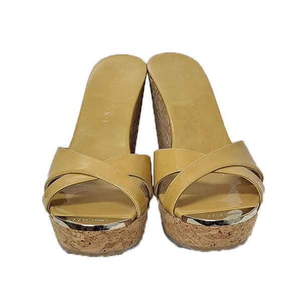 JIMMY CHOO ウェッジソールサンダル 古着・中古-2枚目のアイテム画像