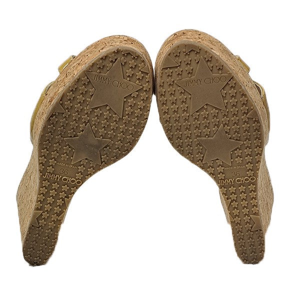 JIMMY CHOO ウェッジソールサンダル 古着・中古-5枚目のアイテム画像