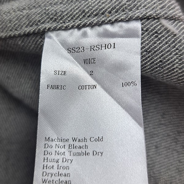 Randy VOICE DENIM SHIRTネップデニムシャツジャケットSS23-RSH01 古着・中古-6枚目のアイテム画像