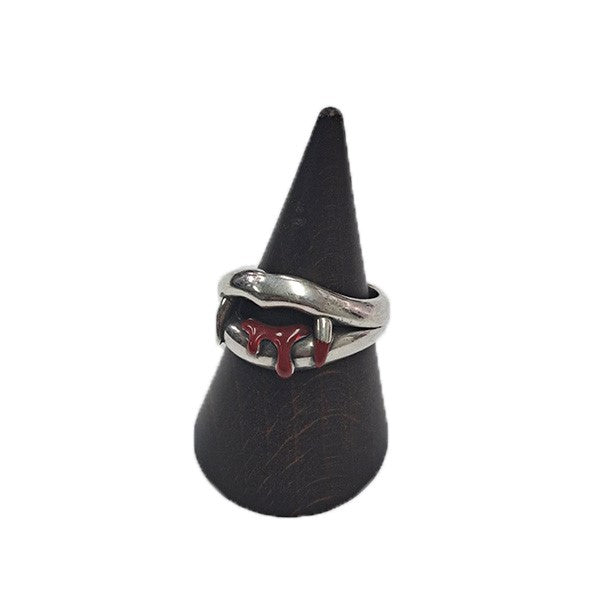 GOTHIC YOHJI YAMAMOTO BLOOD RED RINGブラッドレッドリング リップデザインリングHA-A96-920-1-06 古着・中古-1枚目のアイテム画像