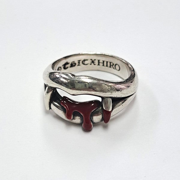 GOTHIC YOHJI YAMAMOTO BLOOD RED RINGブラッドレッドリング リップデザインリングHA-A96-920-1-06 古着・中古-2枚目のアイテム画像