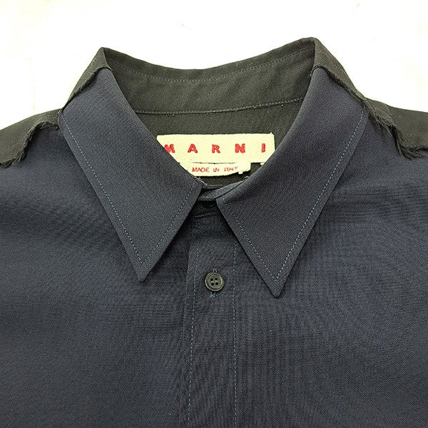 MARNI 25SSトロピカルウールドッキングシャツCUMU0278UD 古着・中古-3枚目のアイテム画像
