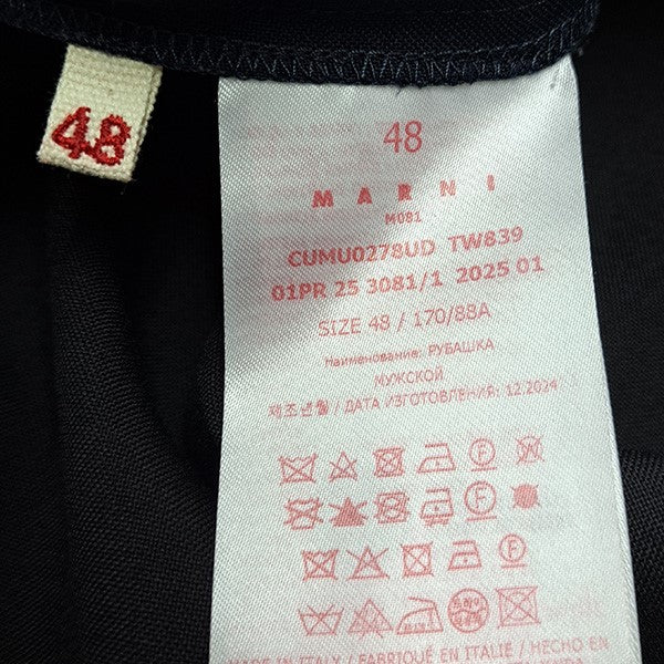 MARNI 25SSトロピカルウールドッキングシャツCUMU0278UD 古着・中古-5枚目のアイテム画像