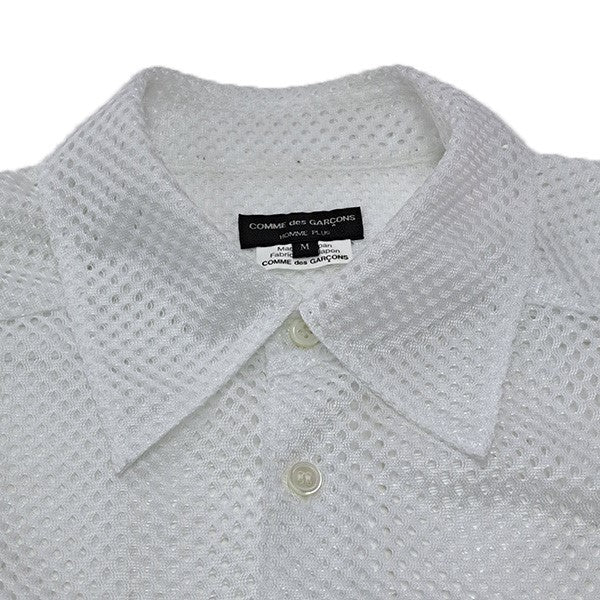 26SSMESH ZIP CROPPED SHIRTメッシュジップクロップドシャツPQ-B024