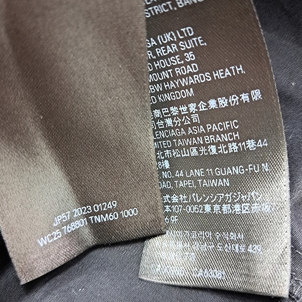 袖巻きアシンメトリーシャツ　変型ロングシャツ　シャツワンピース768801