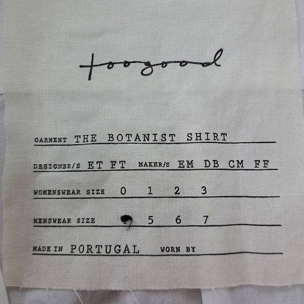 THE BOTANIST SHIRTボタニストシャツ　バンドカラーシャツ