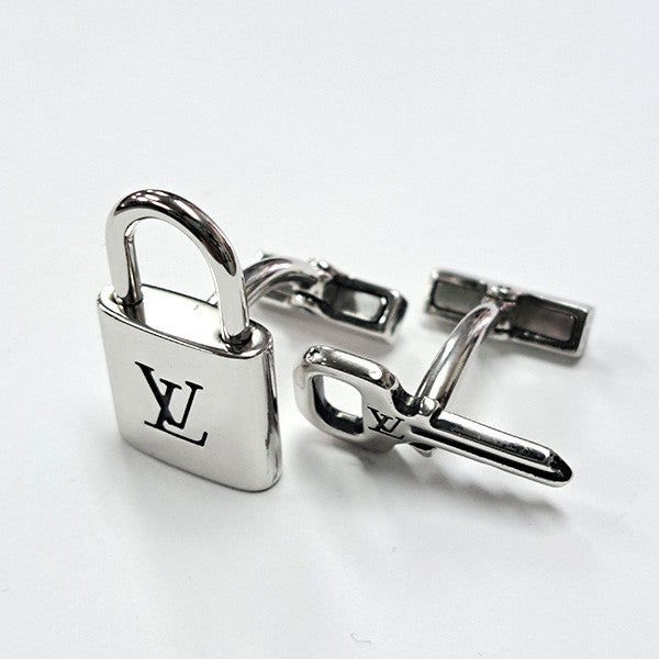 LOUIS VUITTON 南京錠 カフス ブトン ドゥ マンシェット カデナ エ クレ 古着・中古-1枚目のアイテム画像