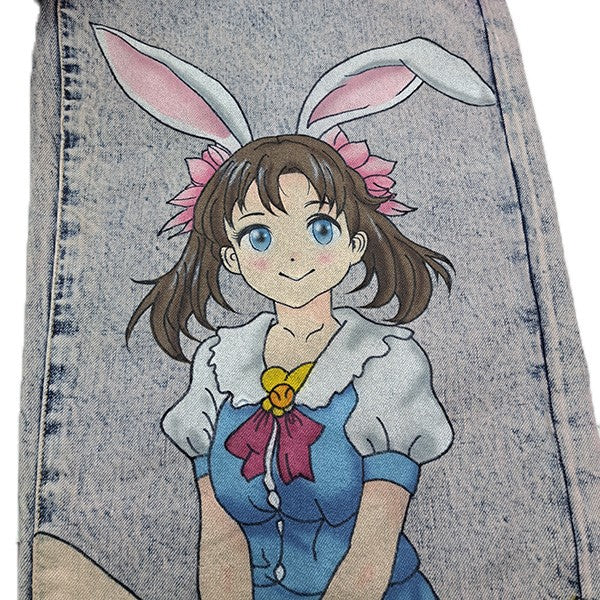 doublet 25SSANIME HAND PAINTING DENIM PANTSアニメプリントデニムパンツ25SS06PT296 古着・中古-4枚目のアイテム画像